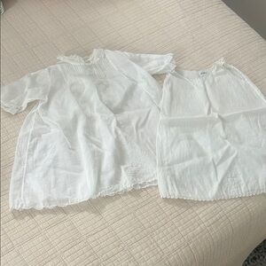 Vintage Hand Made White Baby Dresses or Christening Gowns